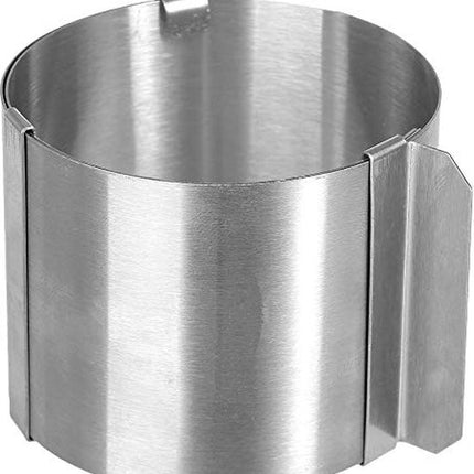 Secret de Gourmet set van 4 Uitstelbare Pastryringen - Verstelbaar (6-10 cm) voor Muffins, Soufflés & Cakes - RVS