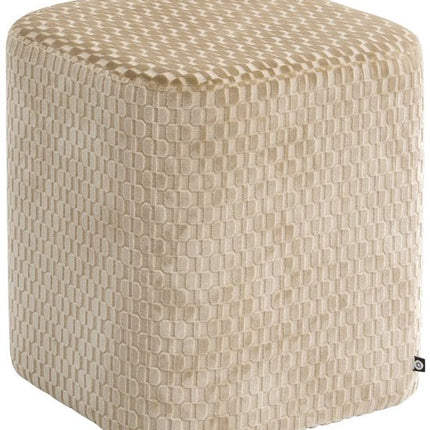 Pouf Selia carré 35x35cm ivoire