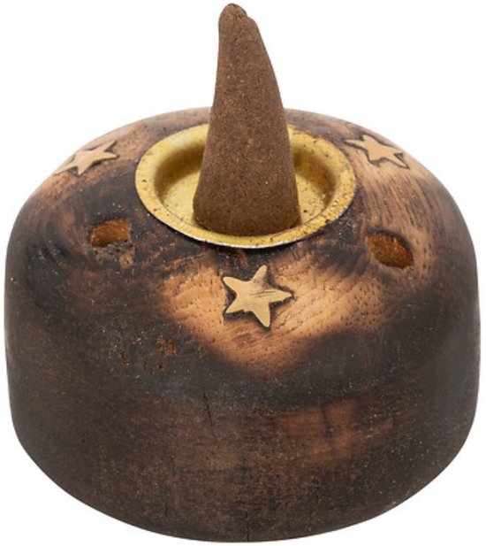 Atmosphera Taly Incens Giftbox – Manguierhouten Doos met 100 Wierookstokjes en 40 Cones – 15 × 13 × 4 cm