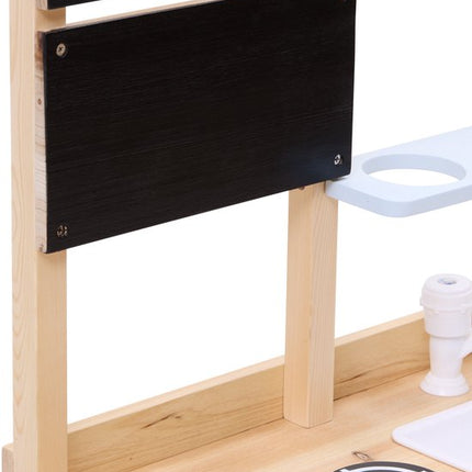 Atmosphera Kids Houten Keuken - Volledig uitgerust houten keukenimitatiespel - Met accessoires