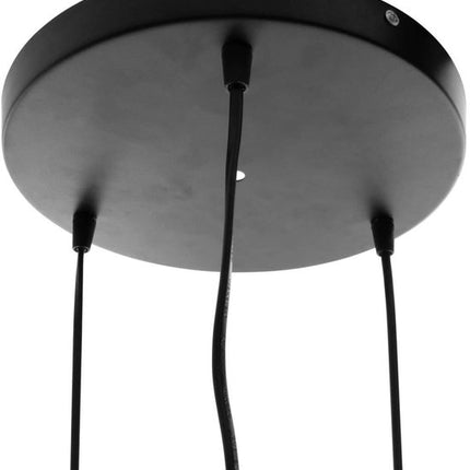 Atmosphera industriële hanglamp zwart met metalen draadkooi