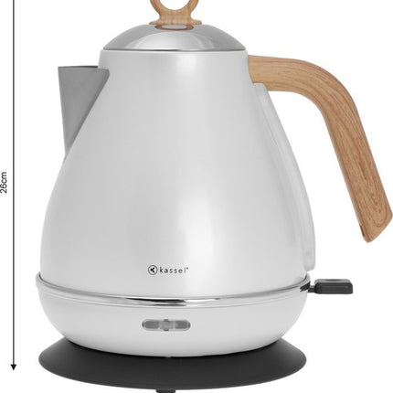 Kassel 93233 - Retro Waterkoker - 1,7L - RVS - Pearl