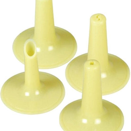 KINGHOFF Koekjespers - taartdecorateur - met 20 koekjesplaatjes en 4 mondstukken voor decoratie - 21 CM x 17 CM