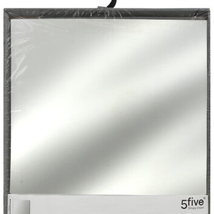 5Five Plak spiegel tegels - 2x stuks - glas - zelfklevend - 40 x 40 cm - vierkant - muur/deur/wand