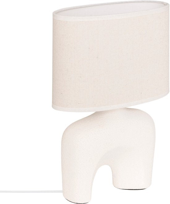 Atmosphera Gaby Tafellamp - 22x11x32cm - Wit