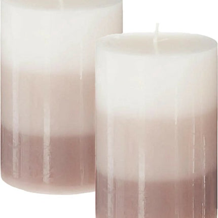 Atmosphera Geurkaars Nina - 2x stuks - Vanille - 45 branduren - 7 x 10 cm