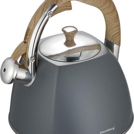 Klausberg KB-7501 fluitketel 3 liter, rvs, geschikt voor alle warmtebronnen
