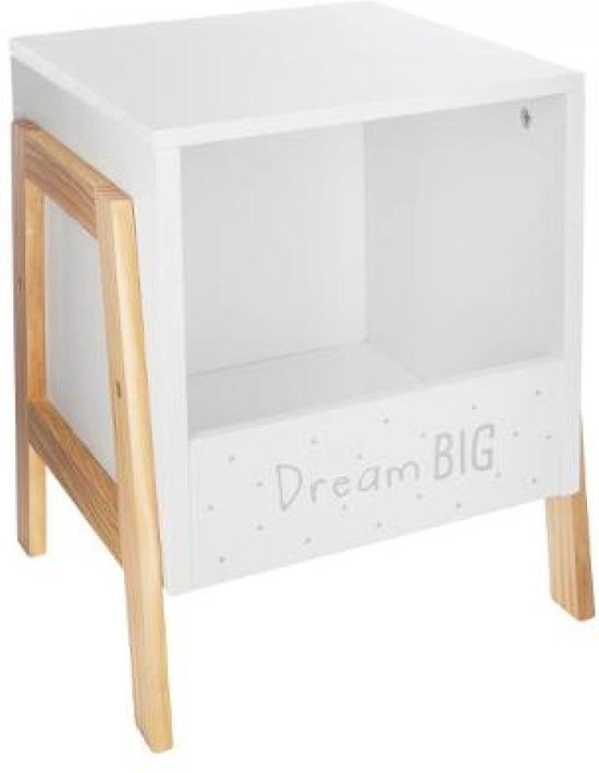 Atmosphera - Nachtkastje Dream Big - Boekenplank - 40x33x30cm