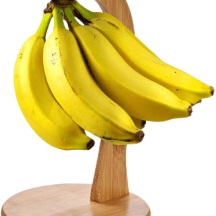 Kinvara bananenhouder van bamboe met haak, 18 x 28,5 cm, ook voor druiven