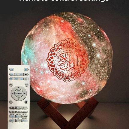 Koran lamp - Koran speaker - Moonlamp - Quran speaker - Draadloze speaker - gebedskleed - Quran lamp - Moon Lamp - Equantu®️