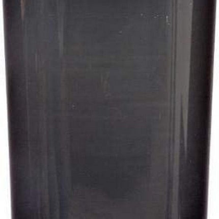 5Five prullenbak/vuilnisbak - 5 liter - bamboe - zwart/lichtbruin - 24 x 19 cm - badkamer afvalbak