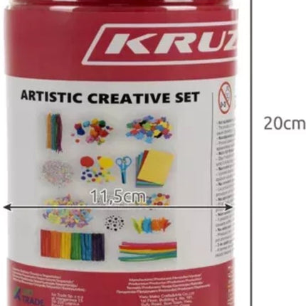 Kruzzel Grote Creatieve Knutselset: Eindeloos Knutselplezier in een Pot!