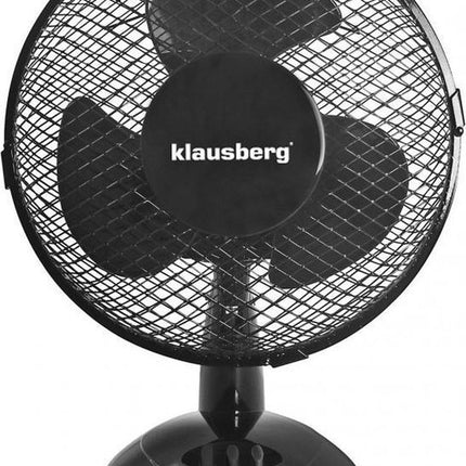 Klausberg 7473 - tafelventilator - zwart - 23 cm - 21W