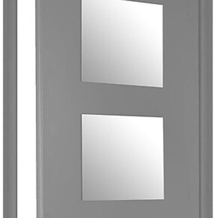 5Five Plak spiegel tegels - 2x stuks - glas - zelfklevend - 40 x 40 cm - vierkant - muur/deur/wand