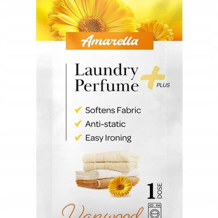 Elix - Amarella Wasparfum - Set van 4 Sachets - Laundry Perfume - Wasverzachter Parfum - Antistatisch Strijkgemak - Langdurig - 10ml Sachet - Vanwood