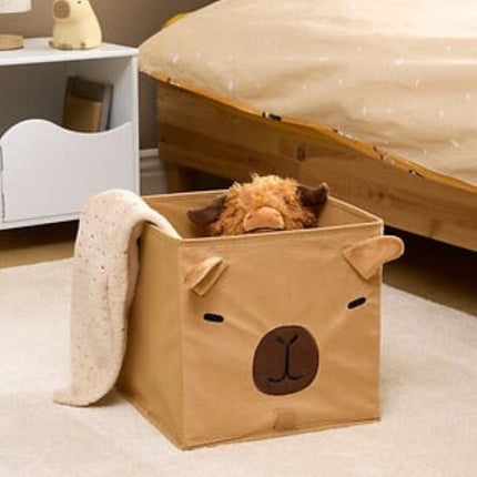 Atmosphera Kids Capybara Opvouwbare Opbergmand - 29x29x29cm - Bruin
