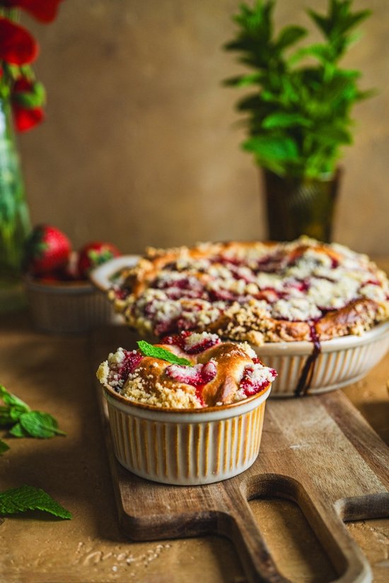 MPLCo - Ombre Insta Crème Brûlée Schaaltje - Set van 4 - Dessertschaal - Ovenvast Ramekin Bakvorm - Oven & Magnetron - Vaatwasserbestendig - Keramiek - 200ml - Ø10 x 5 cm - Lichtbruin