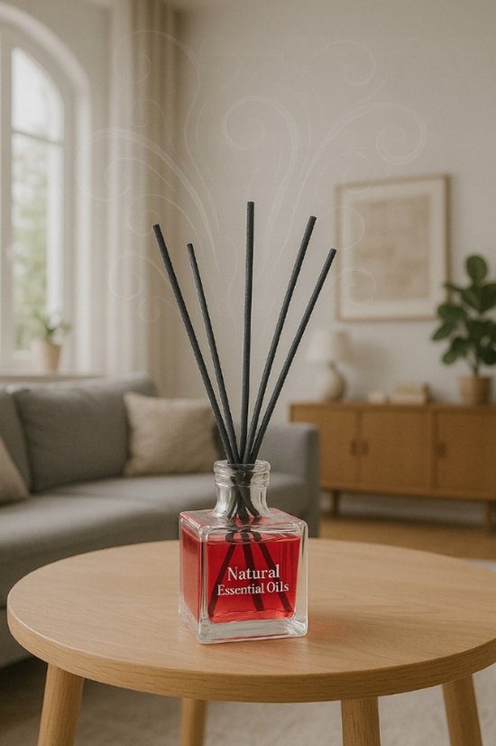 Elix - Geurstokjes Diffuser - Reed Diffuser - Luchtverfrisser - Interieur Parfum - Langdurige Geur - voor Woonkamer, Slaapkamer, Badkamer & Kantoor - 100ml - Autumn Bouquet