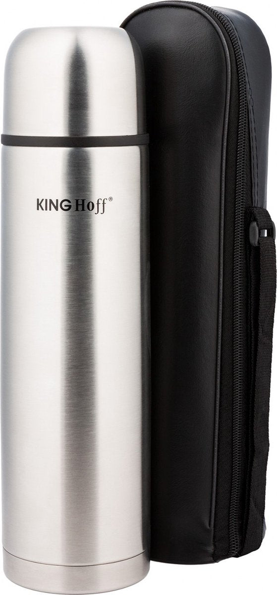 Kinghoff 4051 - Thermosfles 0,33L - RVS - Grijs