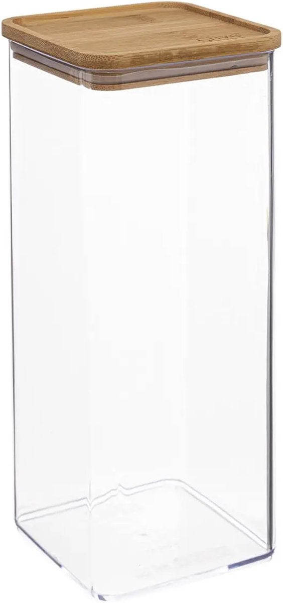 5Five - Keuken voorraadpot - Berlino - kunststof/bamboe - 2000 ml