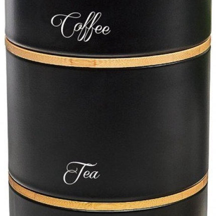 Klausberg 7506 - opbergblikken - thee, suiker en koffie - zwart