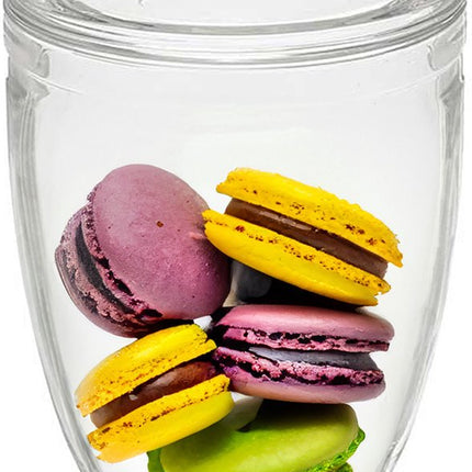 Vivalto Snoeppot/voorraadpot Candy Box - Bonbonniere - glas - met luchtdichte deksel - D12 x H24 cm - Koektrommel