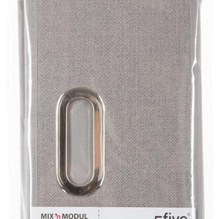 5Five Opbergmand/kastmand - beige - linnen - 14 liter - 31 x 31 x 15 cm - Opbergbox - Vakkenkast manden