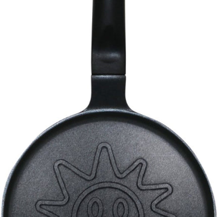 Klausberg KB-7972 Pannekoekenpan - Zonnebloem Motief - Ø18 cm - Zwarte Antiaanbaklaag - Geschikt voor Alle Kookstellen Inclusief Inductie - Zonnetje -