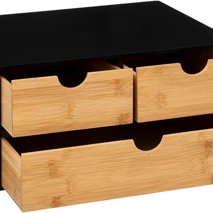5Five kantoor organizer ladeblok - 3 lades - 32 x 25 x 16 cm - hout