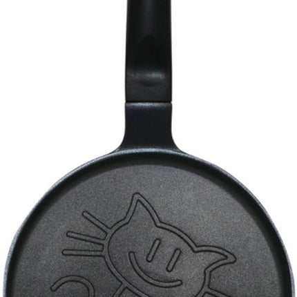 Klausberg KB-7973 Pannekoekenpan - Katten Motief - Ø18 cm - Zwarte Antiaanbaklaag - Geschikt voor Alle Kookstellen Inclusief Inductie - Kat Figuur -
