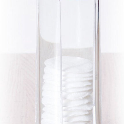 FiveÂ® Wattenschijfjes dispenser bamboe deksel - Wattenschijfjes - Met deksel