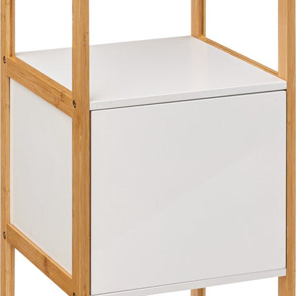 5five Natureo Halfhoge Badkamerkast 33x33x80 cm - Wit