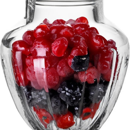 Secret de Gourmet Snoeppot/voorraadpot op voet - glas met deksel - 2100 ml - Bonbonnieres