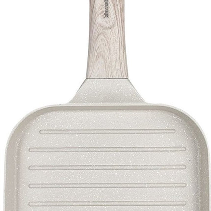 Klausberg 7812 - Grillpan - 36 x 18 cm - beige - met houten handvat