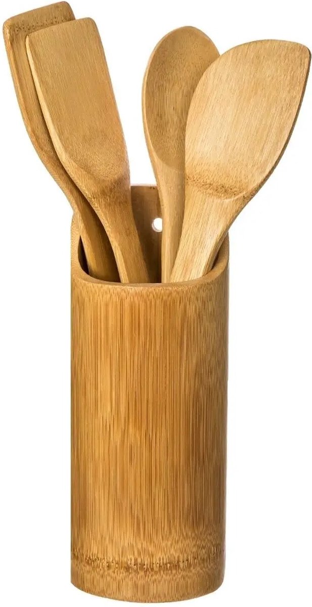 Bamboe Keukenset  - Spatels – Lepels – Pollepel - 4 delig