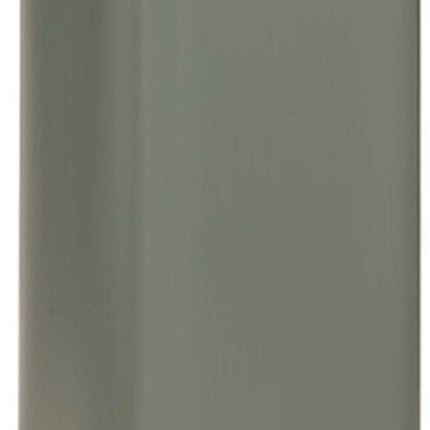 5Five Prullenbak/pedaalemmer Delta - groen - metaal - 30 liter - 35 x 29 x 63 cm - keuken afvalbak - vierkant
