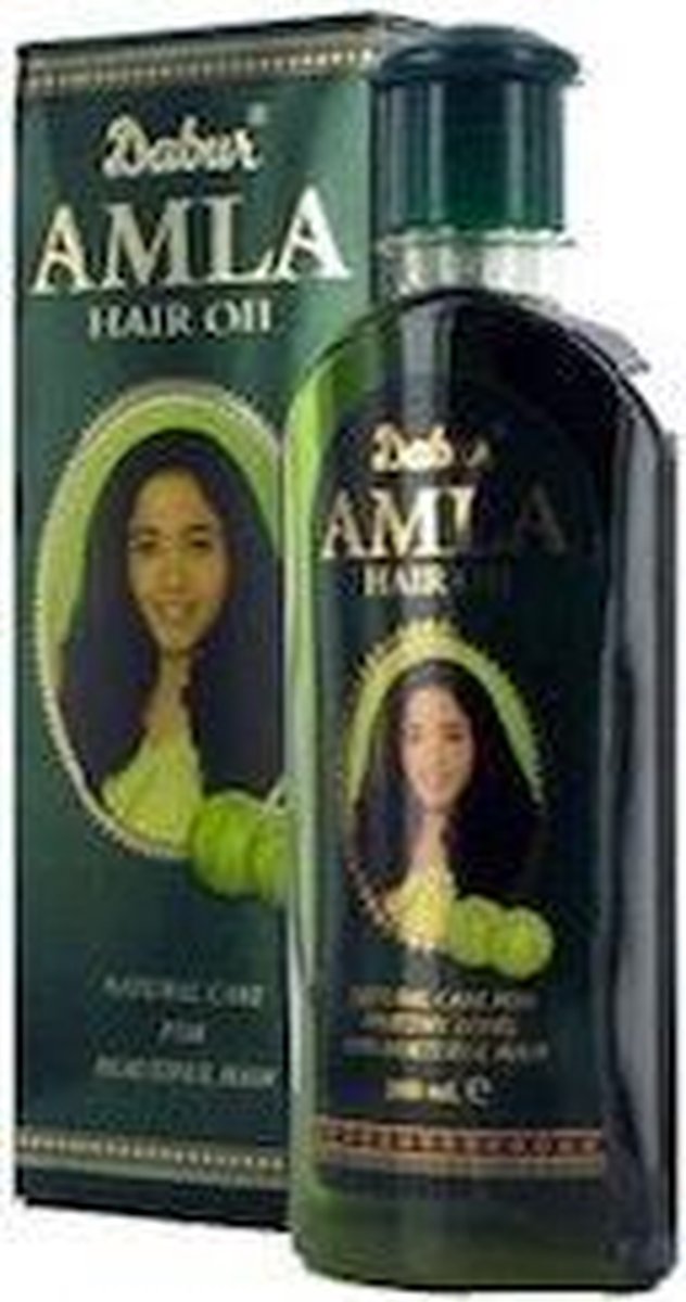 Dabur Amla Haarolie 300ml - Verrijkt met Mineralen, Canola & Amla Extract voor Gehydrateerd, Zacht en Glanzend Haar, Voedt de Hoofdhuid, Bevordert Haargroei