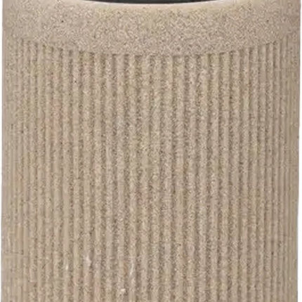 5Five Toiletborstel in houder Onyx - beige/zwart - polystone - 40 x 9 cm