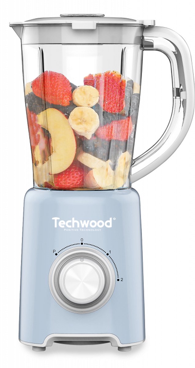 Techwood 784 - Blender - 1.5 L - 500 Watt - Pastelblauw