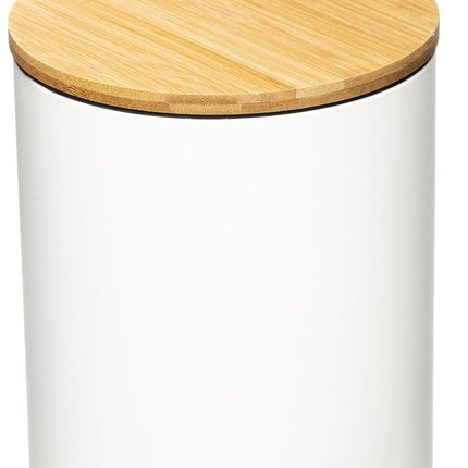 5Five - Prullenbak/pedaalemmer wit metaal 3 liter - 17 x 24 cm - Voor badkamer en toilet