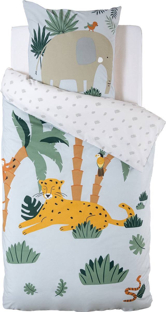Atmosphera Kids Dekbedovertrek set met 1 kussensloop 140x200cm/65x65cm Jungle