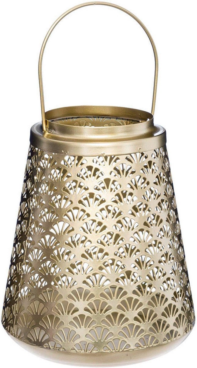 Kaarshouder Atmosphera To Feel Good Gouden Ijzer (20 x 17 cm)
