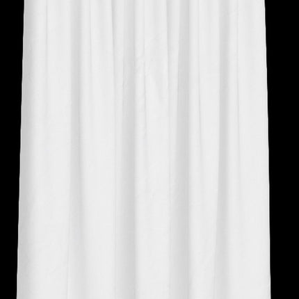 5Five Douchegordijn - wit - polyester - 180 x 200 cm - inclusief ringen - Voor bad en douche