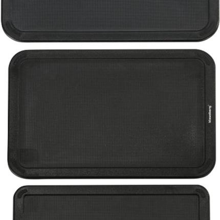 Klausberg KB-7980 8 Delig Keukenset - 4 Messen en 3 Snijplanken met Opbergstandaard - Compleet Snijset Zwart - Messenset - Messenblok - o.a. Koksmes , Vleesmes , 3 snijplanken