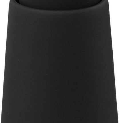 5Five Zeeppompje/zeepdispenser van keramiek - zwart - 250 ml