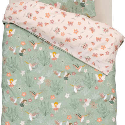 Atmosphera Kids Dekbedovertrek set met 1 kussensloop 140x200cm/65x65cm - Fee