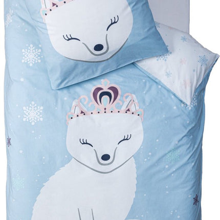 Atmosphera Kids Dekbedovertrek set met 1 kussensloop 140x200cm/65x65cm Winter