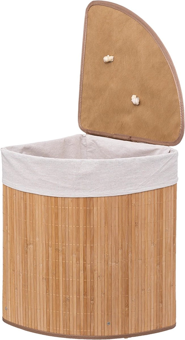 Wasmand Bamboe Hoek 48 Liter - Laundry Basket Corner