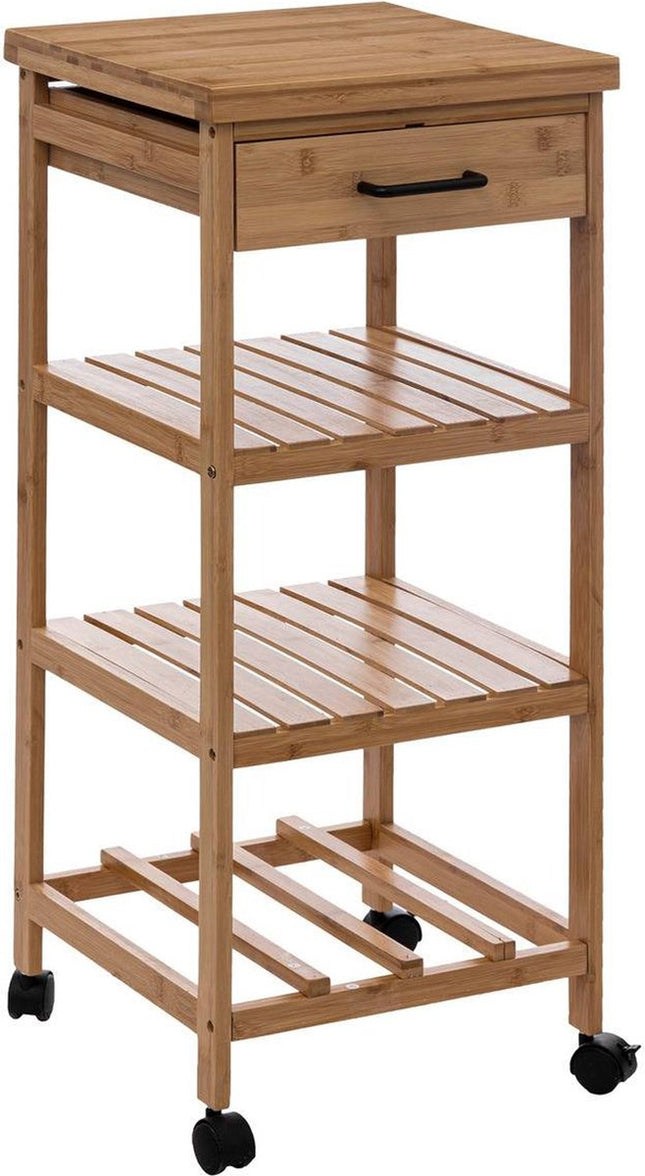 5Five Houten keukentrolley met lades 38x38x90 cm
