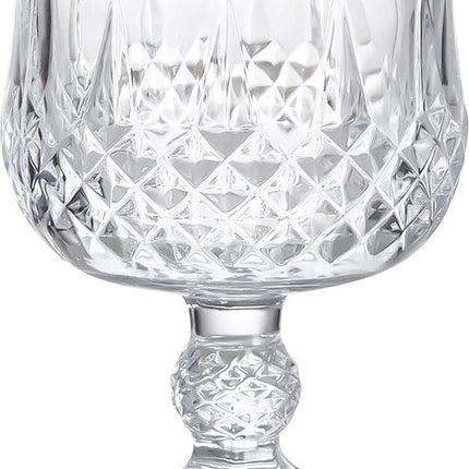 Luxe geslepen glazen op voet -set van 6 - 206 ML - Cocktailglas